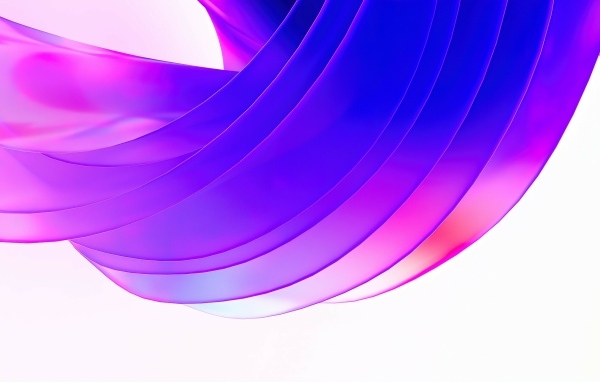 Сиреневые волны на белом фоне