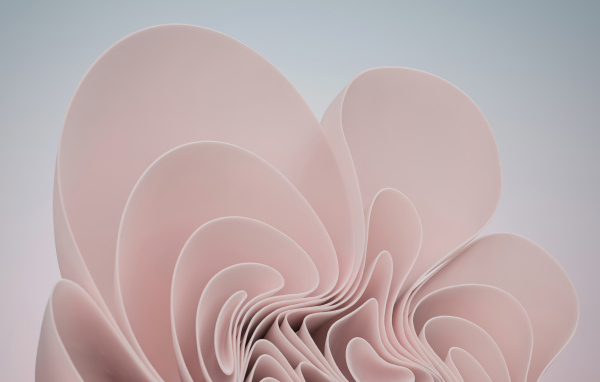 Розовый абстрактный узор на сером фоне