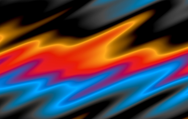 Три разноцветные волнистые линии 