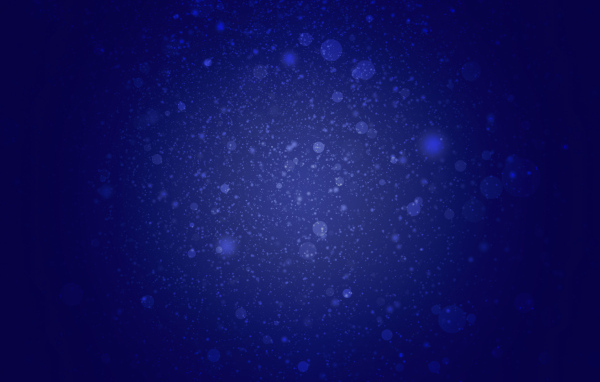 Белые абстрактные блики на синем фоне