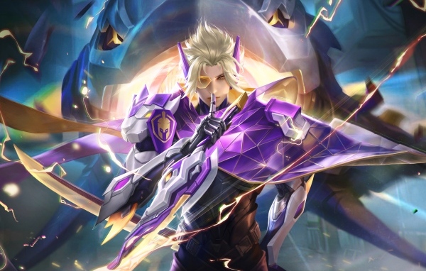 Мужчина аниме с белыми волосами