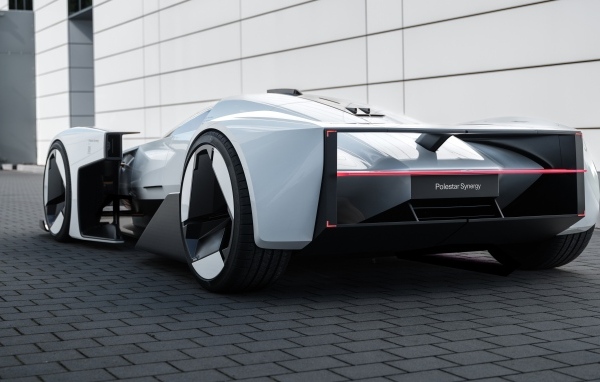 Спорткар Polestar Synergy 2023 года вид сзади
