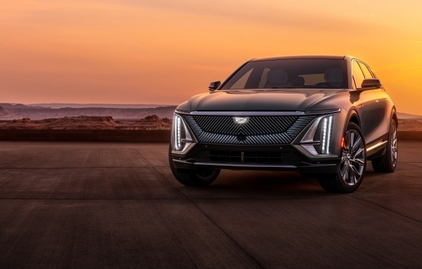 2023 Cadillac Lyriq at sunset