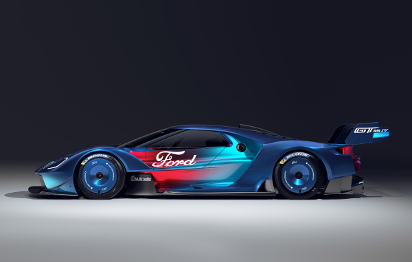 Спортивный Ford GT Mk IV вид сбоку