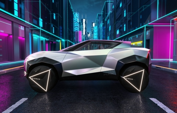Автомобиль Nissan Hyper Punk вид сбоку