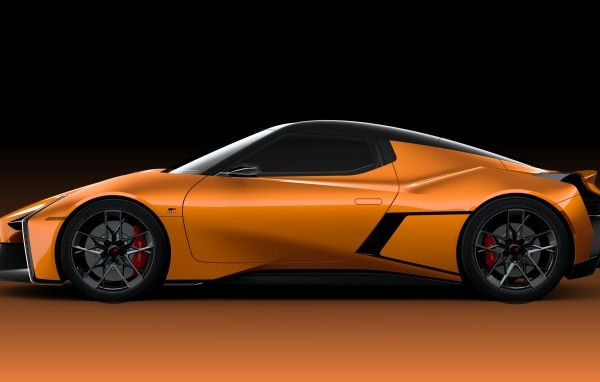 Вид сбоку на автомобиль Toyota FT-Se