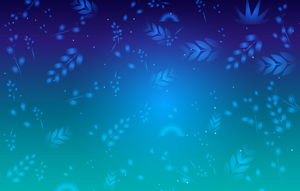 Листья на голубом фоне, текстура