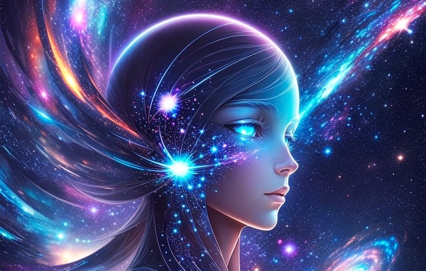 Фантастическая космическая девушка