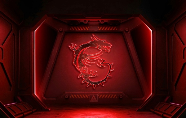 Дракон нарисован на красной железной двери