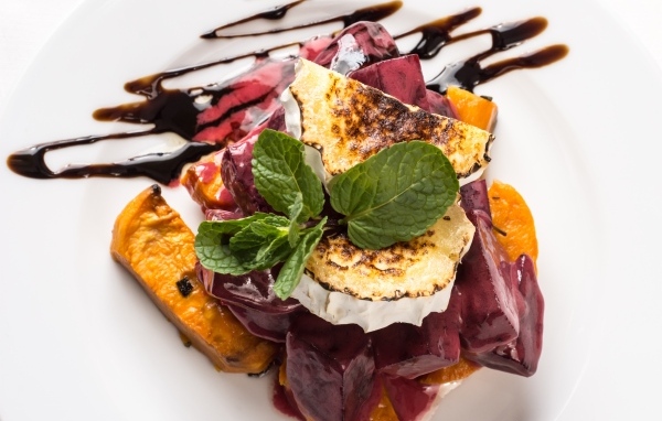 Запеченная тыква с шоколадом