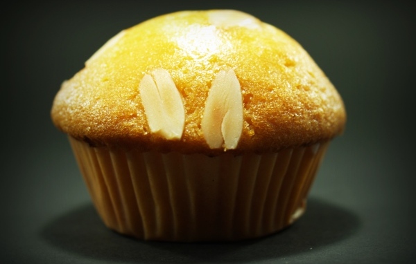 Кекс с арахисом крупным планом