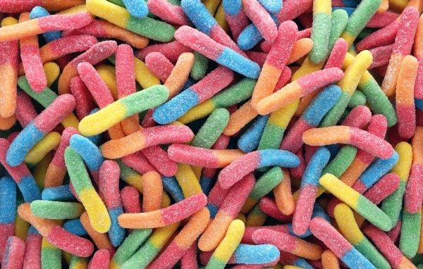 Сладкие разноцветные мармеладки