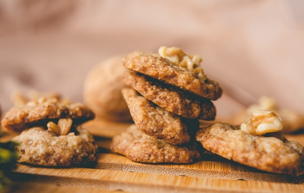 Сладкое домашнее печенье с грецкими орехами
