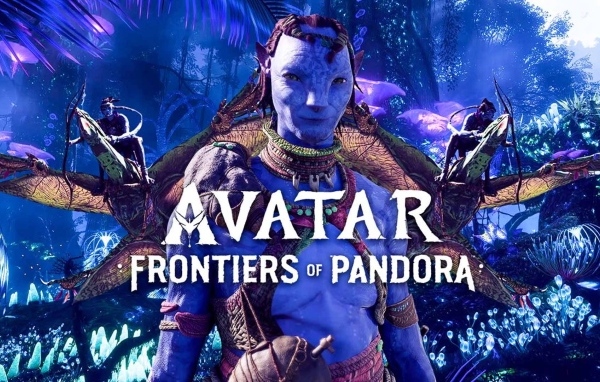 Красочный постер компьютерной игры Avatar: Frontiers of Pandora