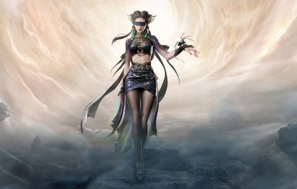 Девушка персонаж компьютерной игры Naraka. Bladepoint