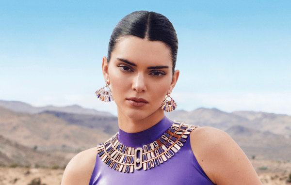 Серьезная девушка модель  Кендалл Дженнер