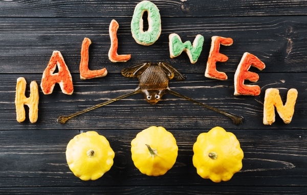 Печенье и патиссоны на праздник Хэллоуин