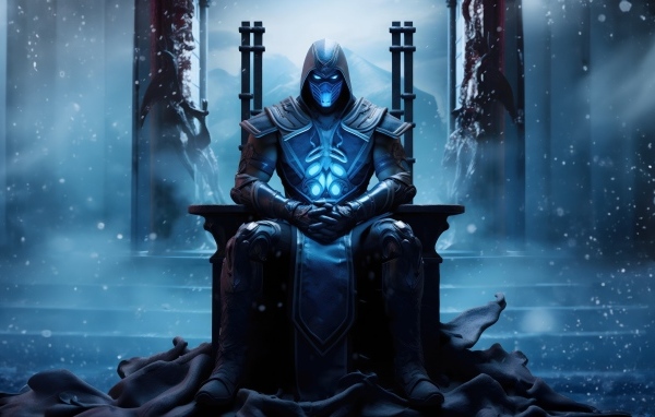 Мастер Саб-Зиро сидит на троне