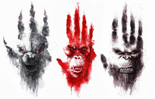 Постер нового фильма Годзилла и Конг: Новая империя, 2024