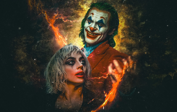 Эффектный постер нового фильма Джокер: Безумие на двоих, 2024