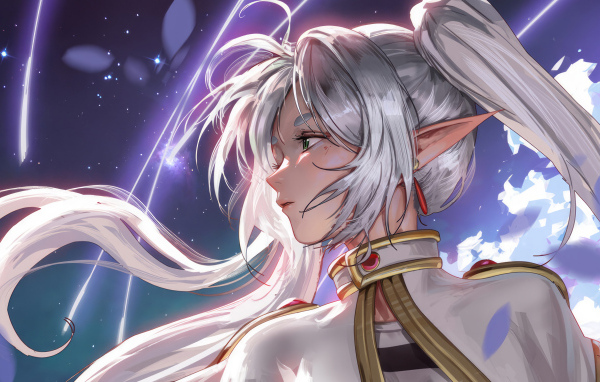 Девушка с хвостами на голове