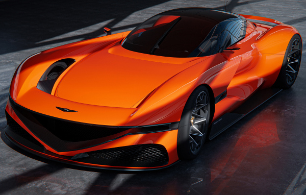 Дорогой быстрый автомобиль Genesis X Gran Berlinetta