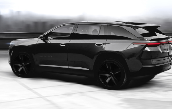 Черный автомобиль Jeep Wagoneer S 2025 года