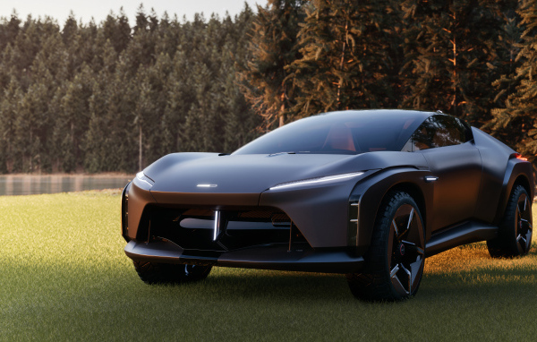 Черный автомобиль  Italdesign Quintessenza 2024