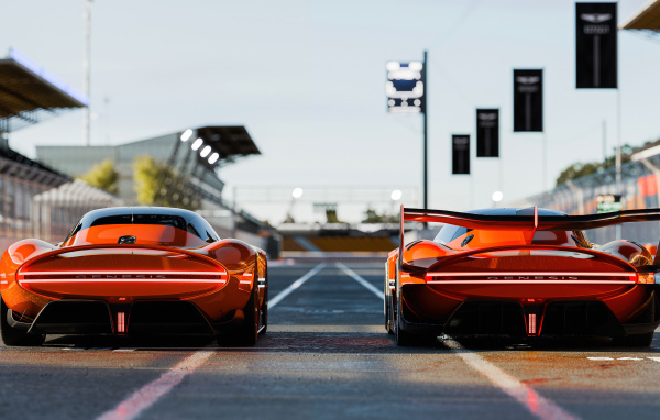 Два спортивных автомобиля Genesis X Gran Racer VGT Concept 2024 года