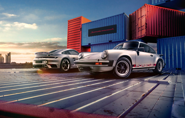 Ретро автомобиль Porsche 911, 1964 года