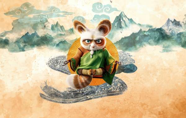 Мастер Шифу в новом мультфильме Кунг-фу панда 4