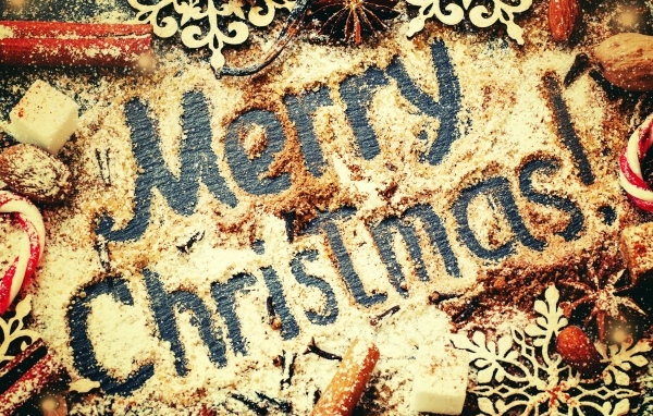 Сладкая открытка на Рождество