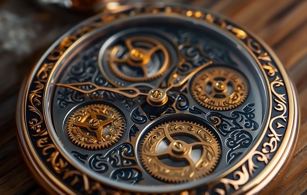 Красивый механизм дорогих часов