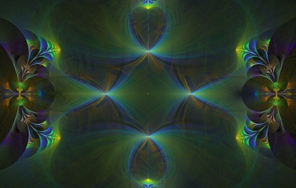 Необычный неоновый абстрактный узор