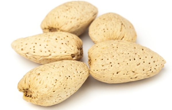 Большие миндальные орехи в скорлупе