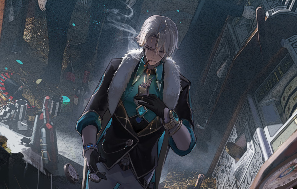 Персонаж компьютерной игры Aventurine - Honkai: Star Rail