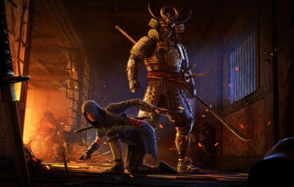 Воины из новой компьютерной игры Assassin’s Creed Shadows, 2024