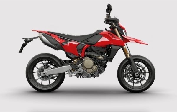 Мотоцикл Ducati Hypermotard 698 на сером фоне