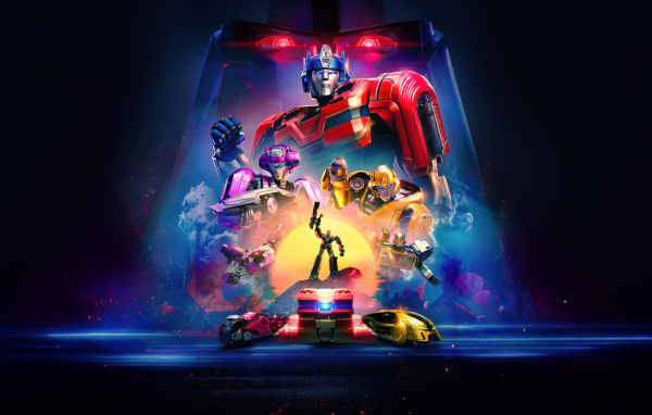 Яркий постер нового фильма Трансформеры: Начало, 2024