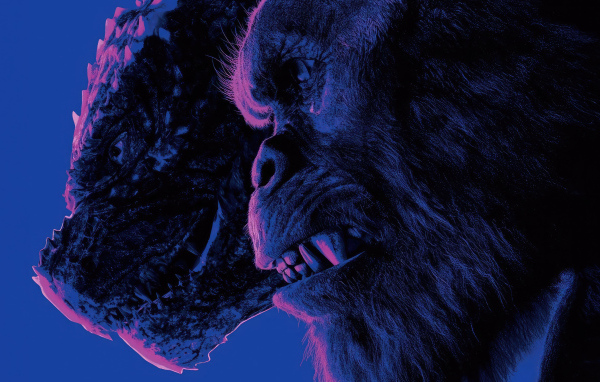 Персонажи Годзилла и Конг из нового фильма