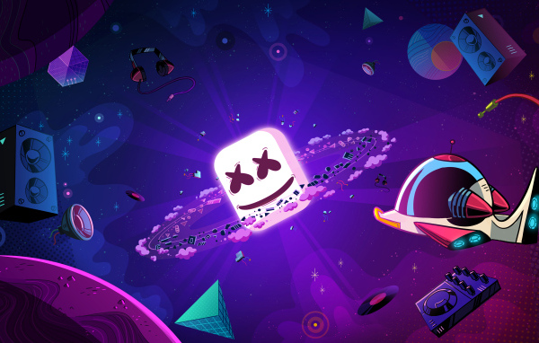 Диджей Маршмеллоу нарисованный