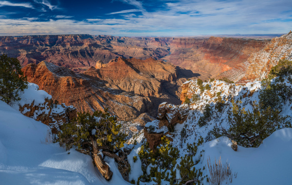 Красивая панорама парка Гранд-Каньон парк Каньон, США