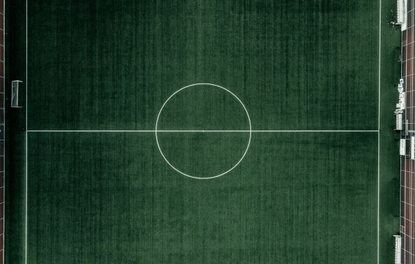 Футбольное поле вид сверху