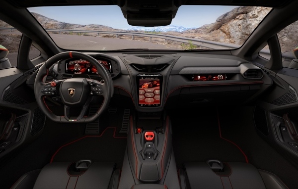 Салон автомобиля Lamborghini Temerario Alleggerita