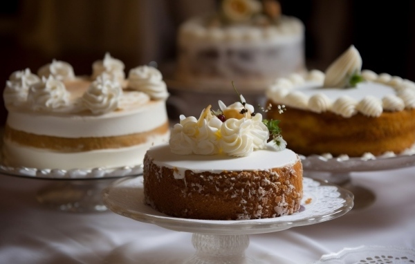 Красивые торты на столе на праздник