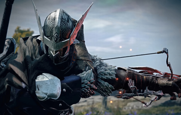 Воин с железной маской на лице в видеоигре Elden Ring Nightreign