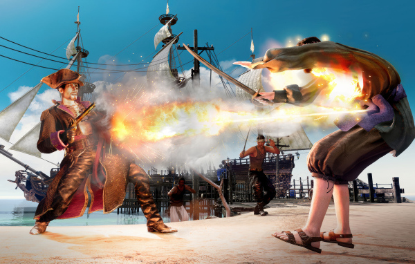 Кадр  компьютерной игры Like a Dragon: Pirate Yakuza in Hawaii