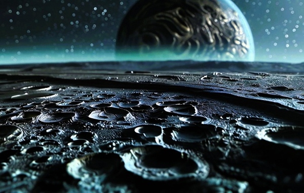 Кратеры на поверхности планеты