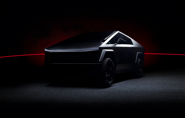 Футуристический автомобиль Tesla Cybertruck Dark