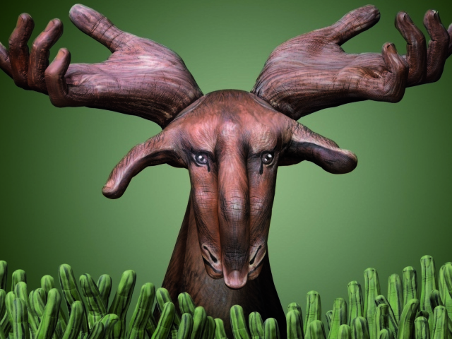 Лось из рук